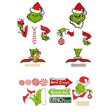 Maxbell Green Monster Christmas Tree Decoration for Holidays Restaurant Themed Party A