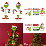 Maxbell Green Monster Christmas Tree Decoration for Holidays Restaurant Themed Party A