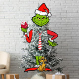 Maxbell Green Monster Christmas Tree Decoration for Holidays Restaurant Themed Party A