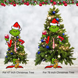 Maxbell Green Monster Christmas Tree Decoration for Holidays Restaurant Themed Party A