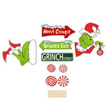Maxbell Green Monster Christmas Tree Decoration for Holidays Restaurant Themed Party C
