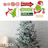 Maxbell Green Monster Christmas Tree Decoration for Holidays Restaurant Themed Party C