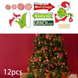 Maxbell Green Monster Christmas Tree Decoration for Holidays Restaurant Themed Party C