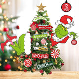 Maxbell Green Monster Christmas Tree Decoration for Holidays Restaurant Themed Party C