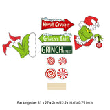 Maxbell Green Monster Christmas Tree Decoration for Holidays Restaurant Themed Party C