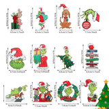 Maxbell 24x Christmas Hanging Ornament Christmas Pendant for Holiday Window Festival