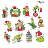 Maxbell 24x Christmas Hanging Ornament Christmas Pendant for Holiday Window Festival