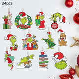 Maxbell 24x Christmas Hanging Ornament Christmas Pendant for Holiday Window Festival