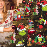 Maxbell 24x Christmas Hanging Ornament Christmas Pendant for Holiday Window Festival