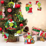 Maxbell 24x Christmas Hanging Ornament Christmas Pendant for Holiday Window Festival