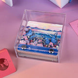 Maxbell 3D Memo Pad Romantic Gift Carving 3D Artsy Note Pad for Home Office Birthday without bpx