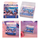 Maxbell 3D Memo Pad Romantic Gift Carving 3D Artsy Note Pad for Home Office Birthday without bpx