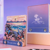 Maxbell 3D Memo Pad Romantic Gift Carving 3D Artsy Note Pad for Home Office Birthday with Acrylic box