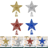 Maxbell Glittering Christmas Tree Decorations Xmas Tree Glitter for Living Room Home Gold
