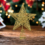 Maxbell Glittering Christmas Tree Decorations Xmas Tree Glitter for Living Room Home Gold