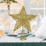 Maxbell Glittering Christmas Tree Decorations Xmas Tree Glitter for Living Room Home Gold