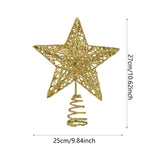 Maxbell Glittering Christmas Tree Decorations Xmas Tree Glitter for Living Room Home Gold