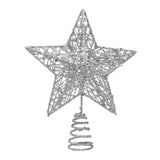 Maxbell Glittering Christmas Tree Decorations Xmas Tree Glitter for Living Room Home Silver