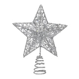Maxbell Glittering Christmas Tree Decorations Xmas Tree Glitter for Living Room Home Silver