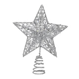 Maxbell Glittering Christmas Tree Decorations Xmas Tree Glitter for Living Room Home Silver