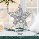 Maxbell Glittering Christmas Tree Decorations Xmas Tree Glitter for Living Room Home Silver