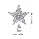 Maxbell Glittering Christmas Tree Decorations Xmas Tree Glitter for Living Room Home Silver
