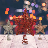 Maxbell Glittering Christmas Tree Decorations Xmas Tree Glitter for Living Room Home Red