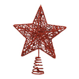 Maxbell Glittering Christmas Tree Decorations Xmas Tree Glitter for Living Room Home Red