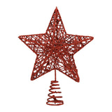 Maxbell Glittering Christmas Tree Decorations Xmas Tree Glitter for Living Room Home Red