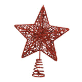 Maxbell Glittering Christmas Tree Decorations Xmas Tree Glitter for Living Room Home Red