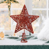 Maxbell Glittering Christmas Tree Decorations Xmas Tree Glitter for Living Room Home Red
