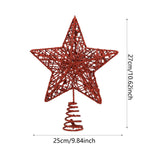 Maxbell Glittering Christmas Tree Decorations Xmas Tree Glitter for Living Room Home Red