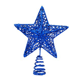 Maxbell Glittering Christmas Tree Decorations Xmas Tree Glitter for Living Room Home Blue