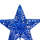Maxbell Glittering Christmas Tree Decorations Xmas Tree Glitter for Living Room Home Blue