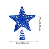 Maxbell Glittering Christmas Tree Decorations Xmas Tree Glitter for Living Room Home Blue