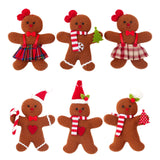 Gingerbread Man Decoration Celebration Xmas Tree Decor for Fireplace Mantles Men