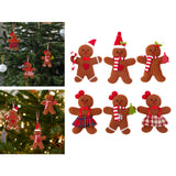 Gingerbread Man Decoration Celebration Xmas Tree Decor for Fireplace Mantles Men