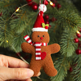 Gingerbread Man Decoration Celebration Xmas Tree Decor for Fireplace Mantles Men