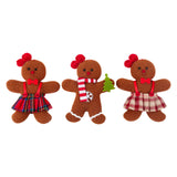 Maxbell Gingerbread Man Decoration Celebration Xmas Tree Decor for Fireplace Mantles Women