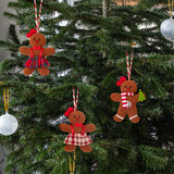 Maxbell Gingerbread Man Decoration Celebration Xmas Tree Decor for Fireplace Mantles Women