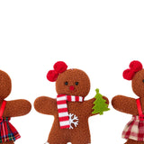 Maxbell Gingerbread Man Decoration Celebration Xmas Tree Decor for Fireplace Mantles Women