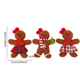 Maxbell Gingerbread Man Decoration Celebration Xmas Tree Decor for Fireplace Mantles Women