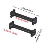 4 Pieces 1/10 RC Car Drive Shaft Spare Joint Shaft for TT02D Spare Parts DIY