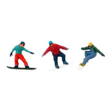 Maxbell 3Pcs 1/64 Scale Figurines for Photo Props Doll House Decoration Model Trains