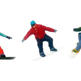 Maxbell 3Pcs 1/64 Scale Figurines for Photo Props Doll House Decoration Model Trains