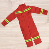 1/6 Scale Male Figure Clothes Firefighter Jumpsuit Handmade Mini for 12 inch