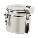 Maxbell Coffee Canister Utensils Airtight Storage Tank for Nuts Loose Leaf Tea Salts 1.2L White