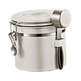 Maxbell Coffee Canister Utensils Airtight Storage Tank for Nuts Loose Leaf Tea Salts 1.2L White