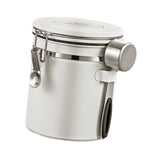 Maxbell Coffee Canister Utensils Airtight Storage Tank for Nuts Loose Leaf Tea Salts 1.5L White