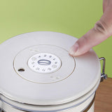 Maxbell Coffee Canister Utensils Airtight Storage Tank for Nuts Loose Leaf Tea Salts 1.5L White